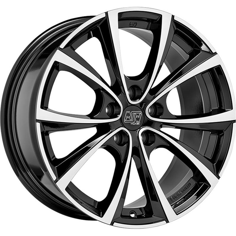 MSW 27T GLOSS BLACK FULL POLISHED 5 foriAudi 100 1992